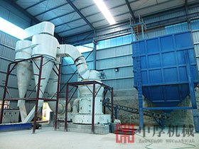 湖北鄂州时产10吨石灰石雷蒙磨粉生产线